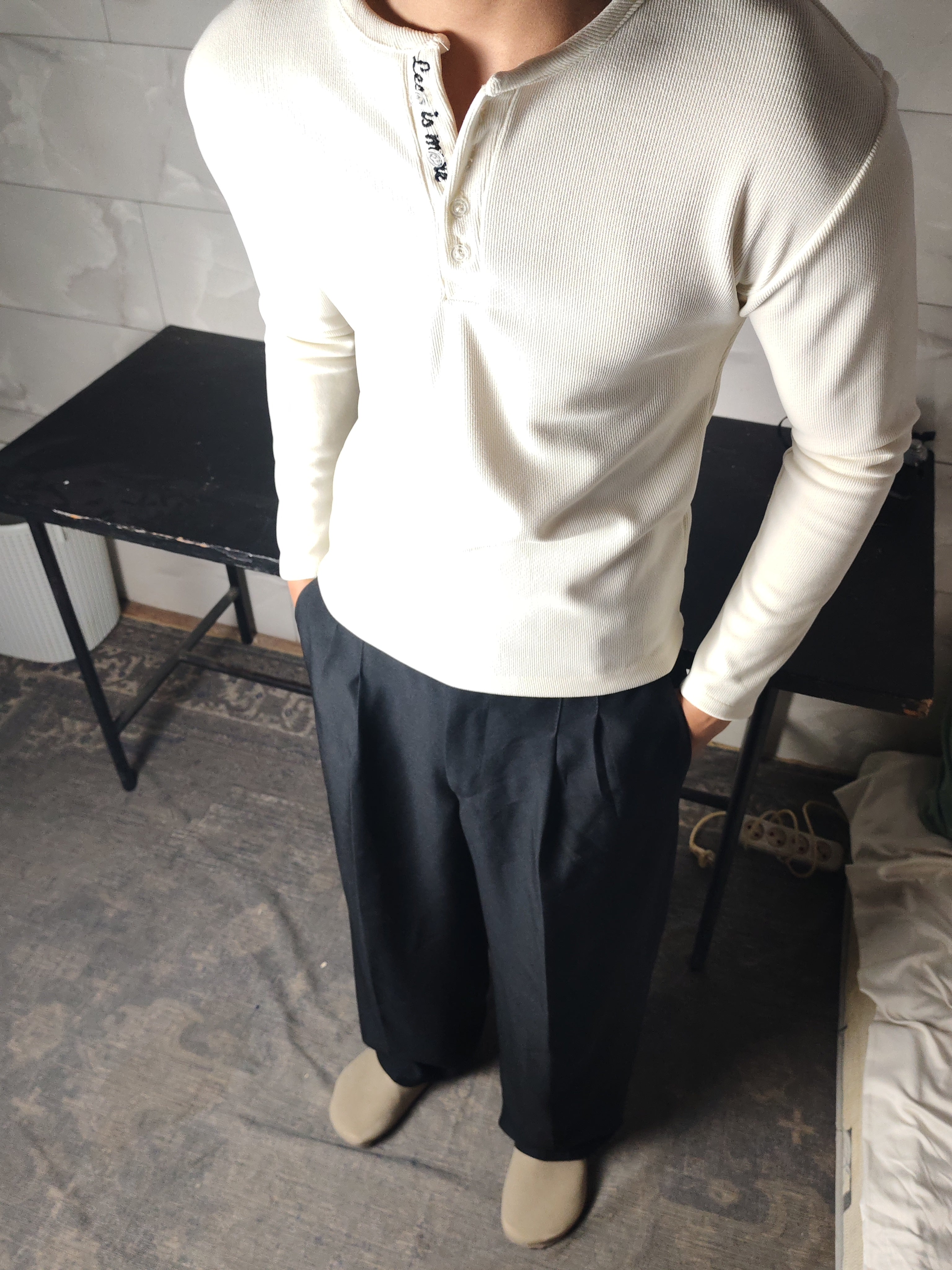 Black Wide Leg Trousers