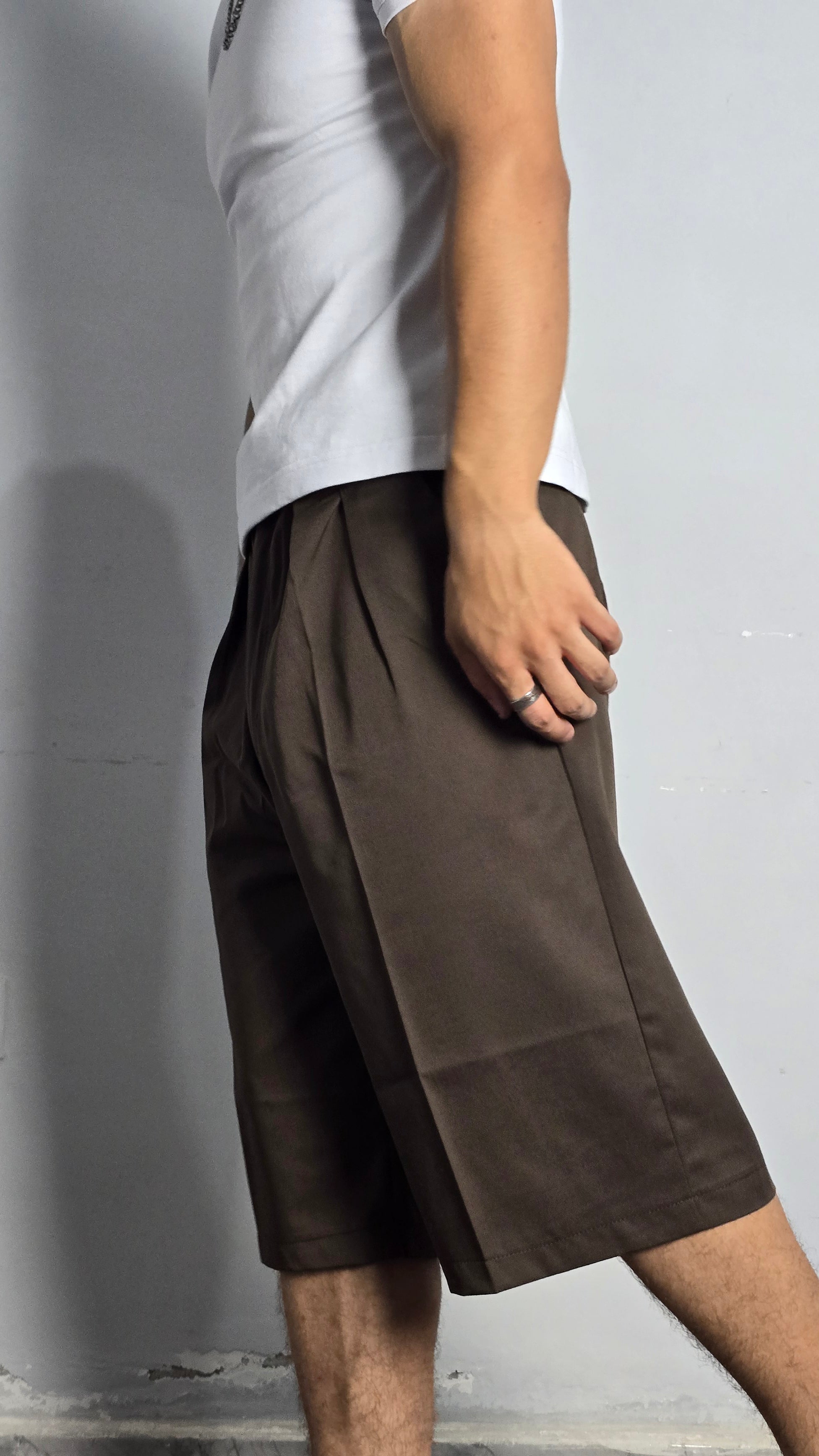 Brown Tailored trouser Jorts
